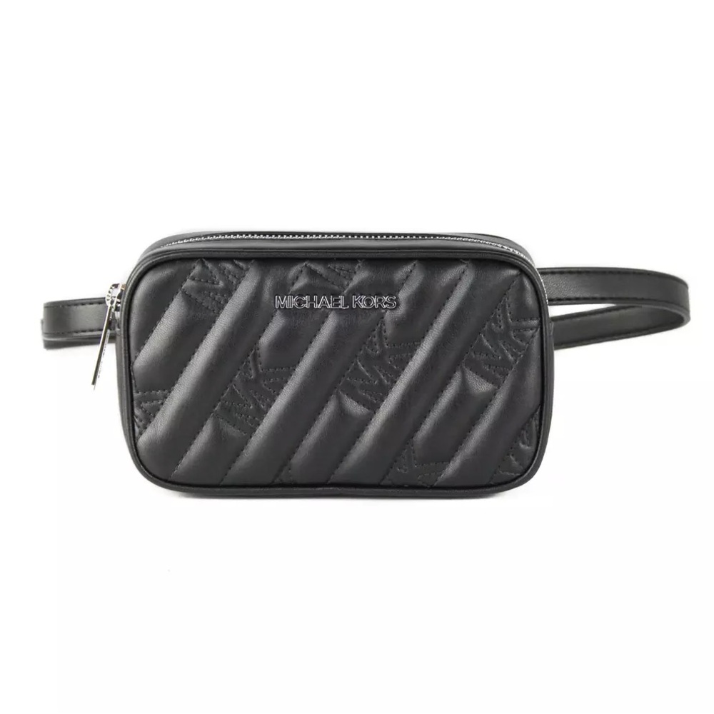 Michael Kors Rose Vegan Faux Leather Embossed Belt Bag Waist Pack (175)